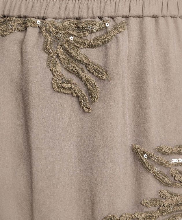 Brunello Cucinelli o1y0725 Maxi Skirt in Sand Size 25" / US 0 / IT 36 - 5 Thumbnail