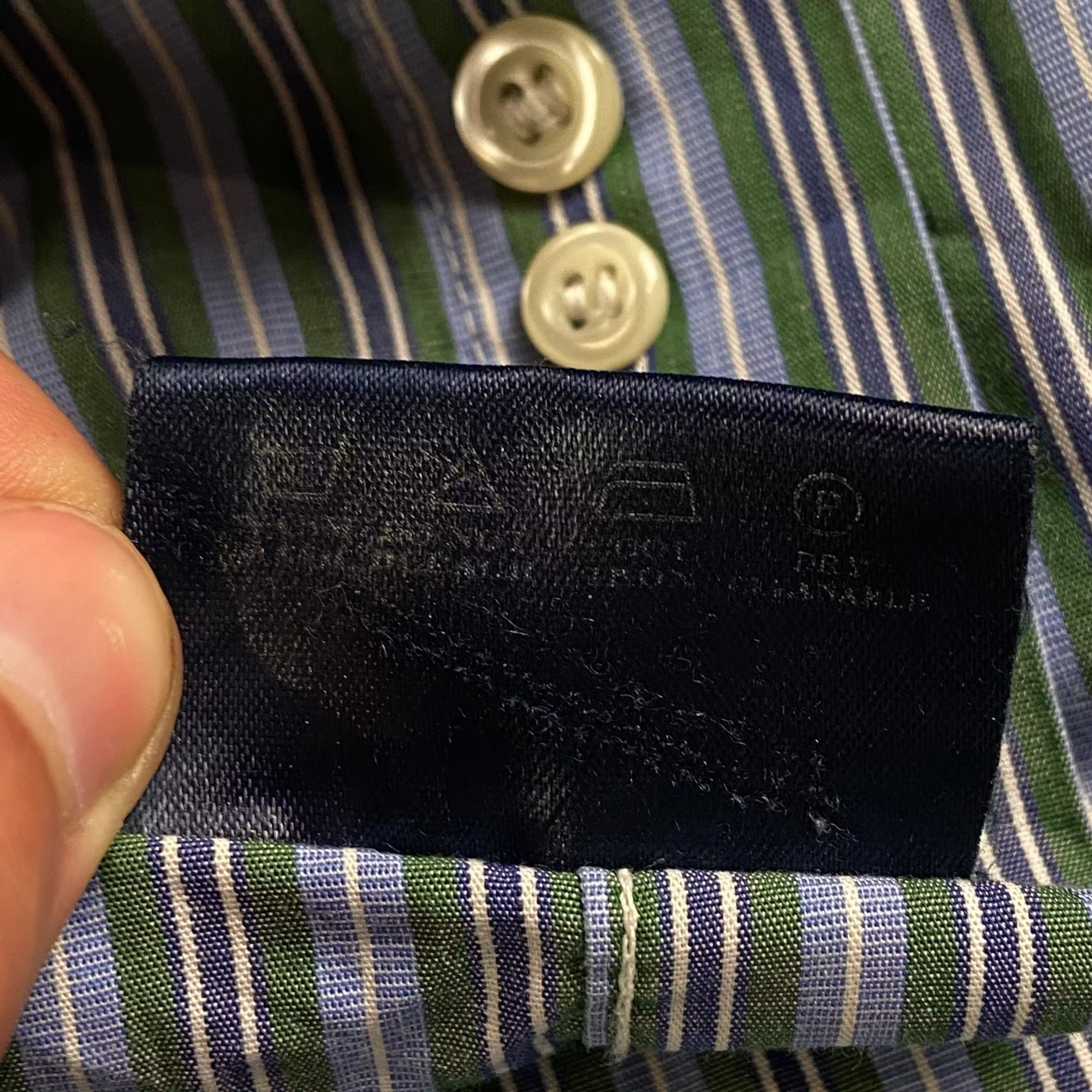 Burberry × Vintage Mens Shirt Long Sleeve Burberry London Size 42 Size US XL / EU 56 / 4 - 6 Thumbnail