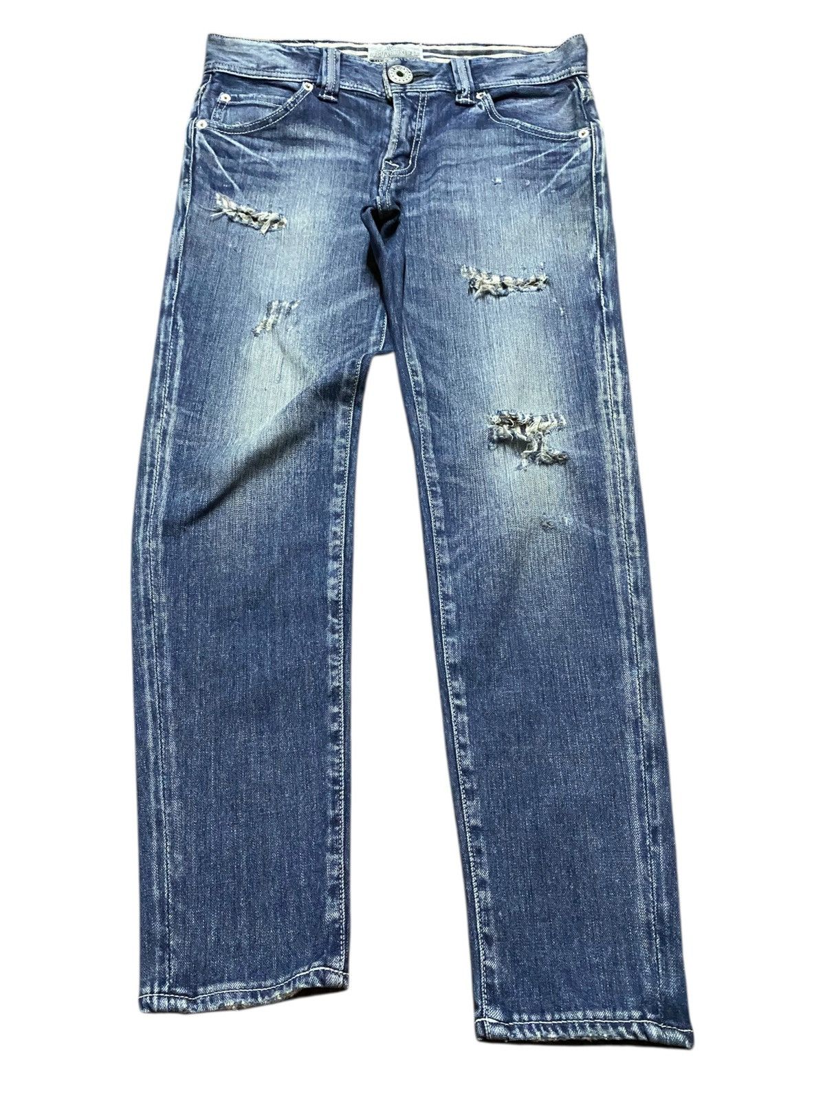 Vintage Vinage Rodeo Crown Japan Distressed Skinny Jeans Size US 30 / EU 46 - 1 Thumbnail