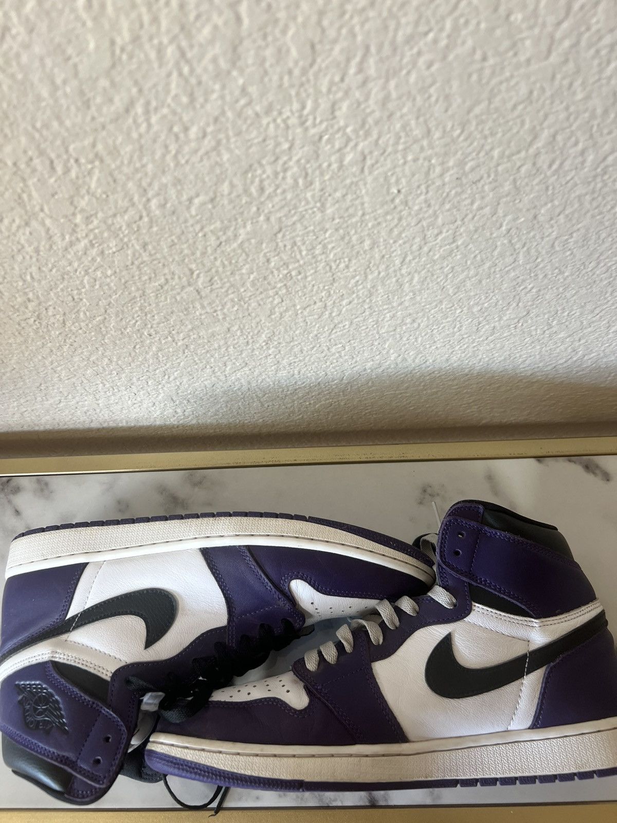Jordan Brand × Nike × Supreme Court Purple Jordan 1's Size US 11.5 / EU 44-45 - 7 Thumbnail
