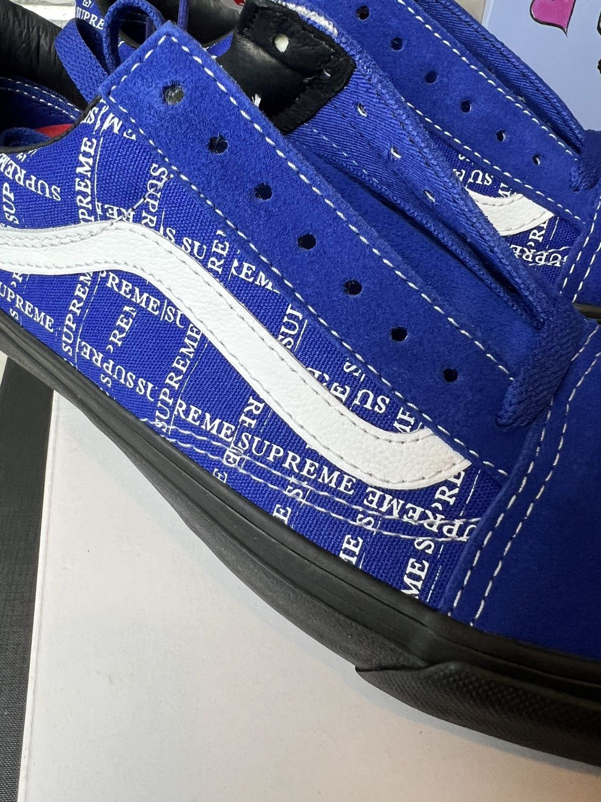 Supreme × Vans Old Skool Pro US 7 Brand New Size US 7 / EU 40 - 2 Thumbnail