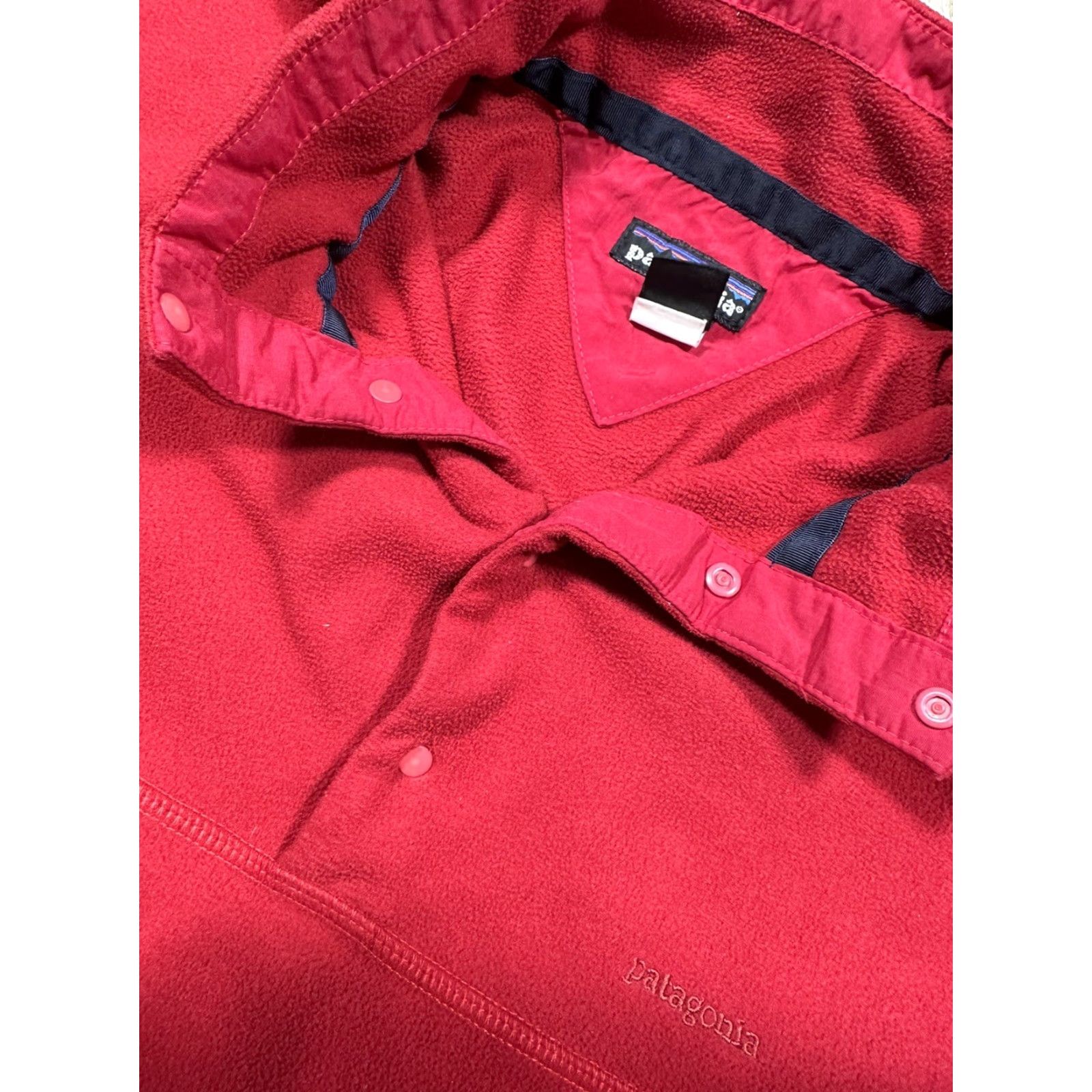 Patagonia VINTAGE Patagonia Synchilla Pullover Jacket Mens M Red Made in USA Size US M / EU 48-50 / 2 - 7 Thumbnail
