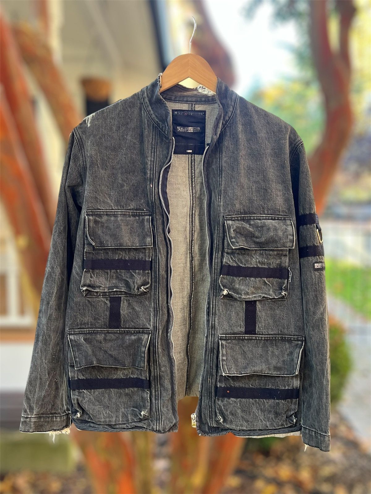Neighborhood ‘02 Cargo Utility Denim Jacket Size US L / EU 52-54 / 3 - 1 Thumbnail