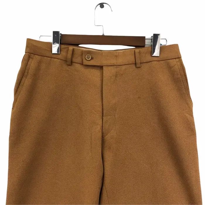 Japanese Brand Vtg 80’ ISETAN JAPAN DESIGNER Brown Casual Pant Trouser Size 34" / US 12 / IT 48 - 2 Thumbnail
