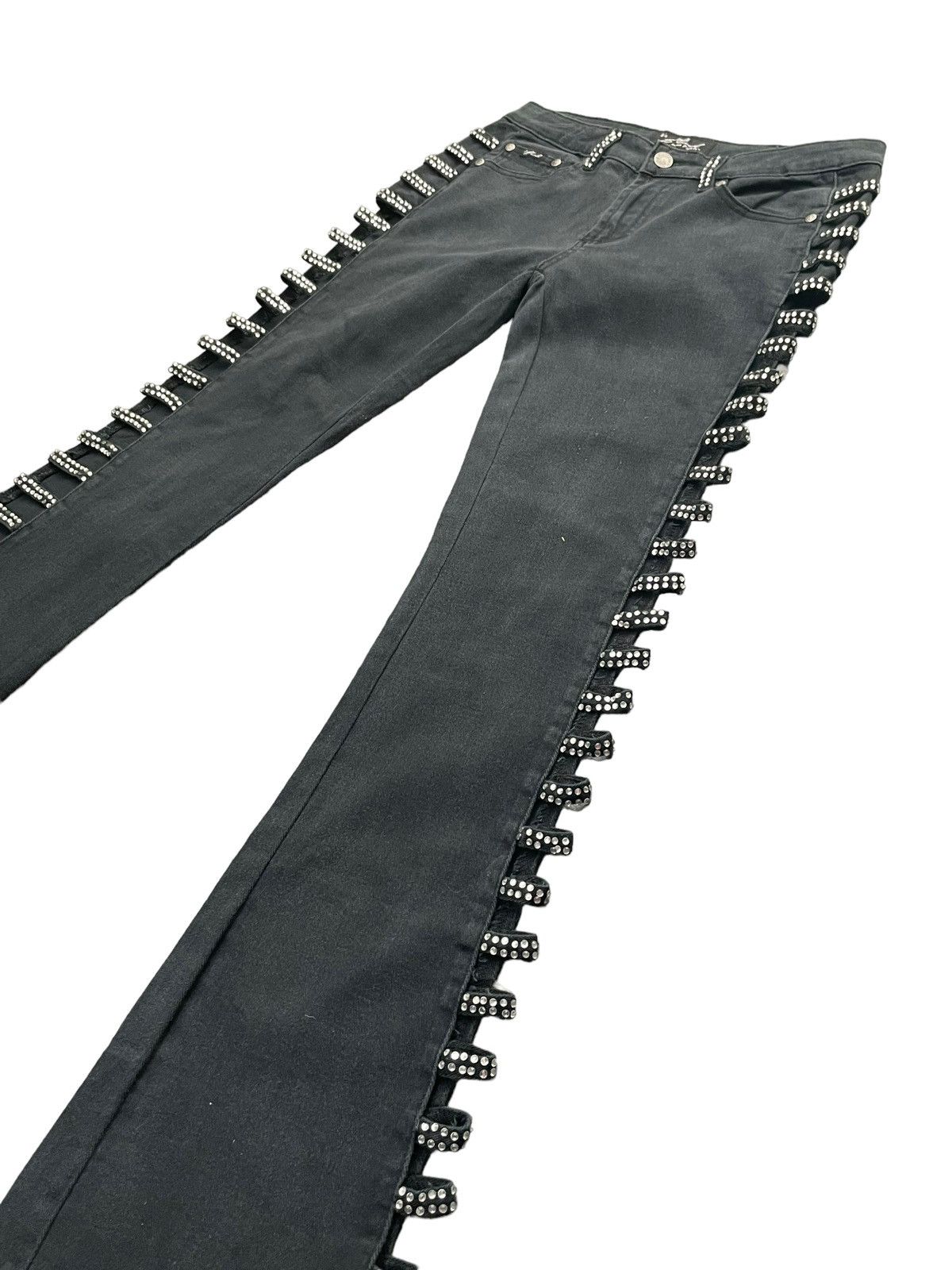 Designer Platinum Plush Flare Custom Denim Size 31" - 2 Thumbnail