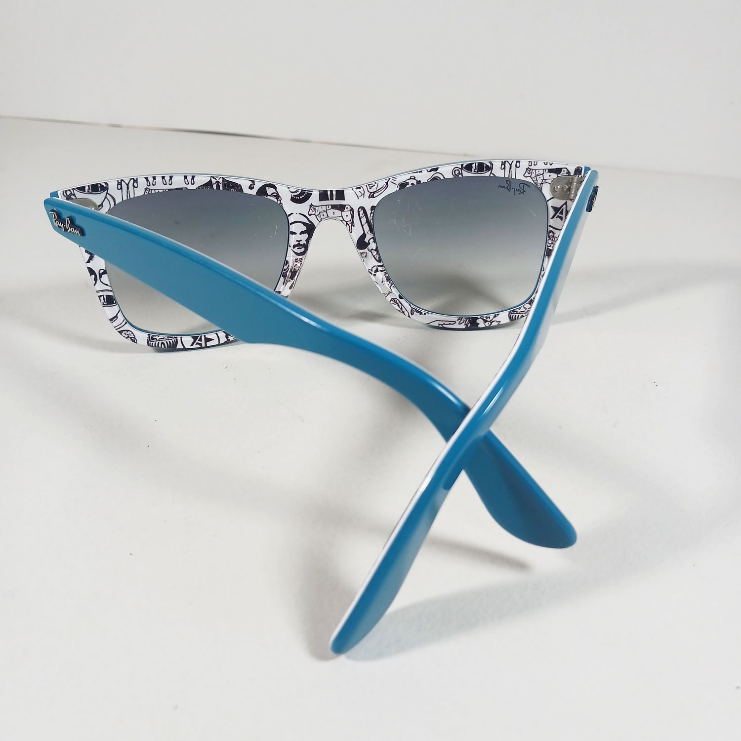 RayBan Ray Ban RB2140 Blue Comics Special Series Sunglasses w/Case Size ONE SIZE - 9 Thumbnail
