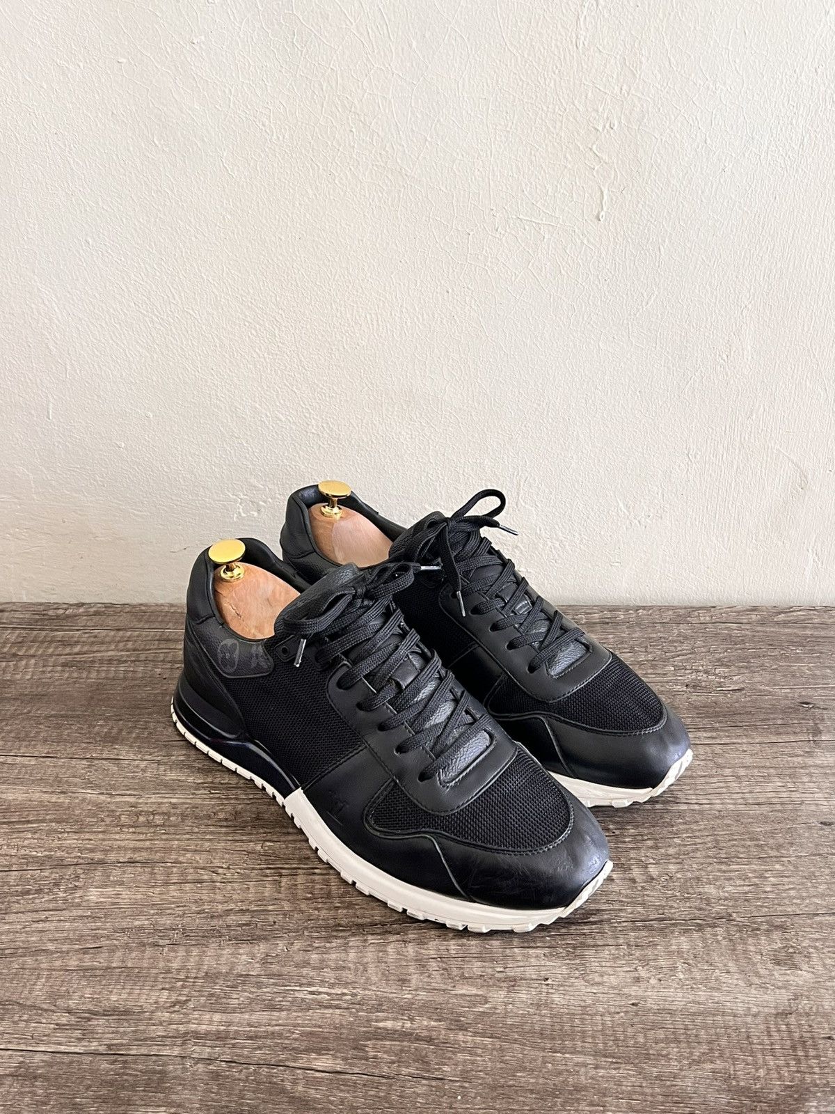 Louis Vuitton Run Away Sneakers - Black / White Size US 10.5 / EU 43-44 - 1 Thumbnail