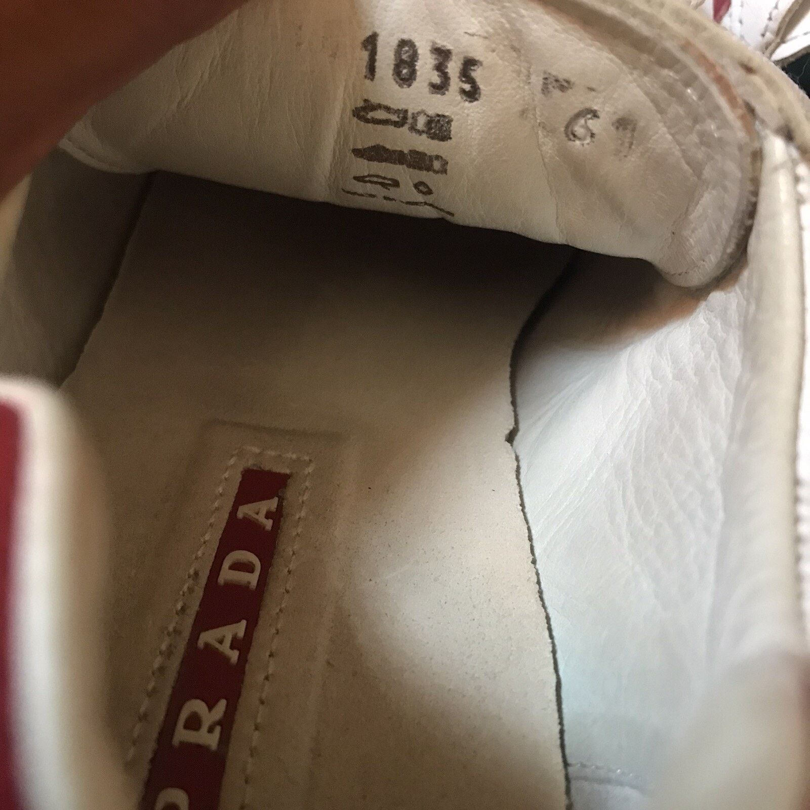 Prada PRADA Shoes Genuine Leather Sneakers LOW TOP Men's WHITE Size US 8.5 / EU 41-42 - 9 Thumbnail