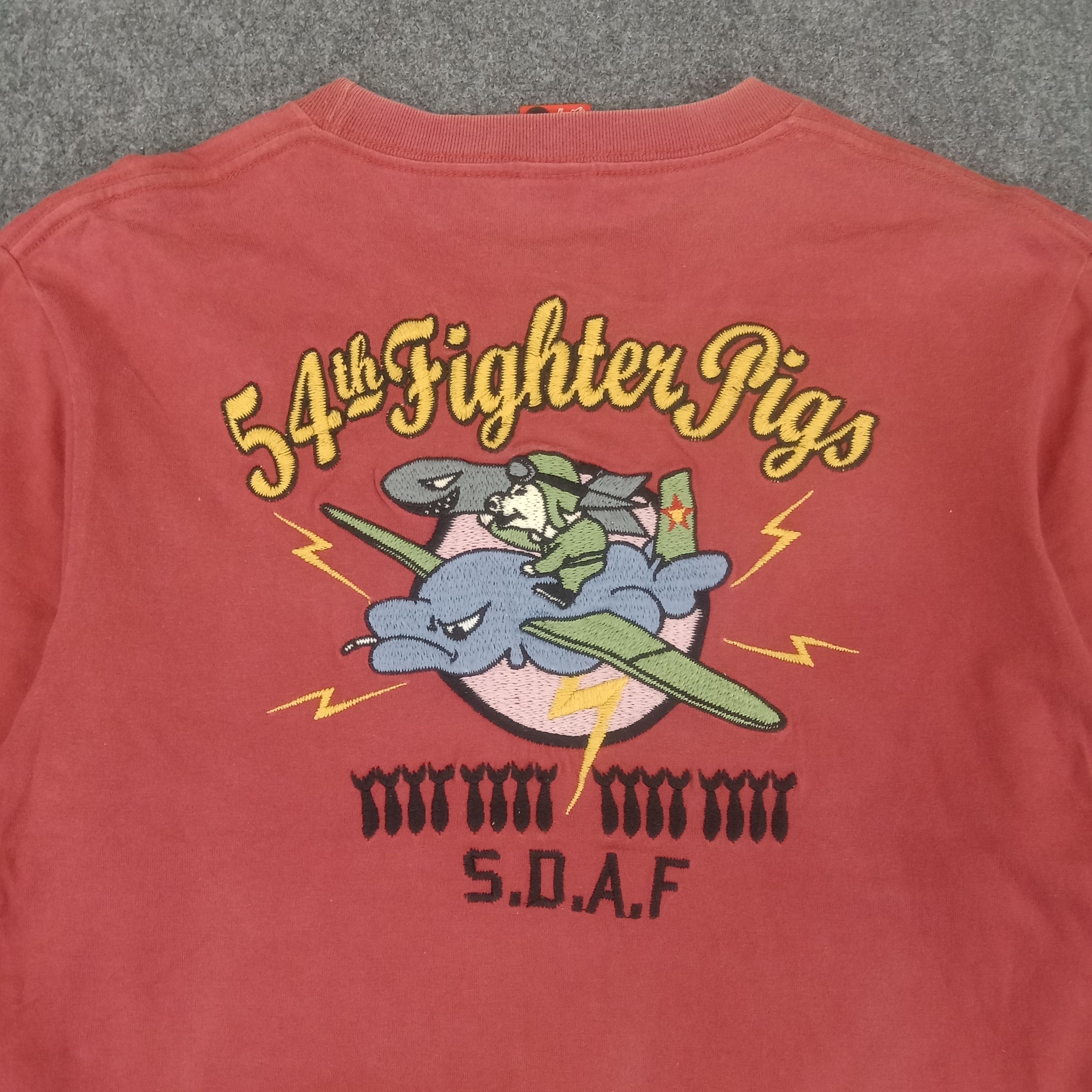Japanese Brand × Studio D'Artisan × Vintage Studio D’Artisan 54th Fighter Pigs Tshirt Size US M / EU 48-50 / 2 - 2 Thumbnail