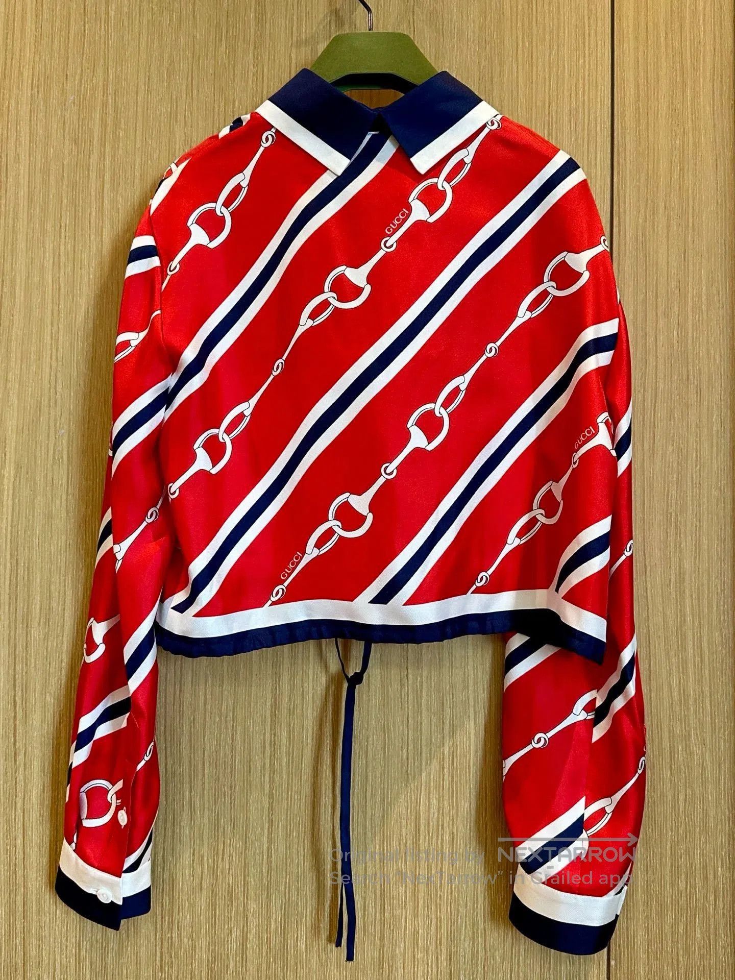 Gucci Gucci Horsebit Silk Colorblock Cardigan. Size M / US 6-8 / IT 42-44 - 3 Thumbnail