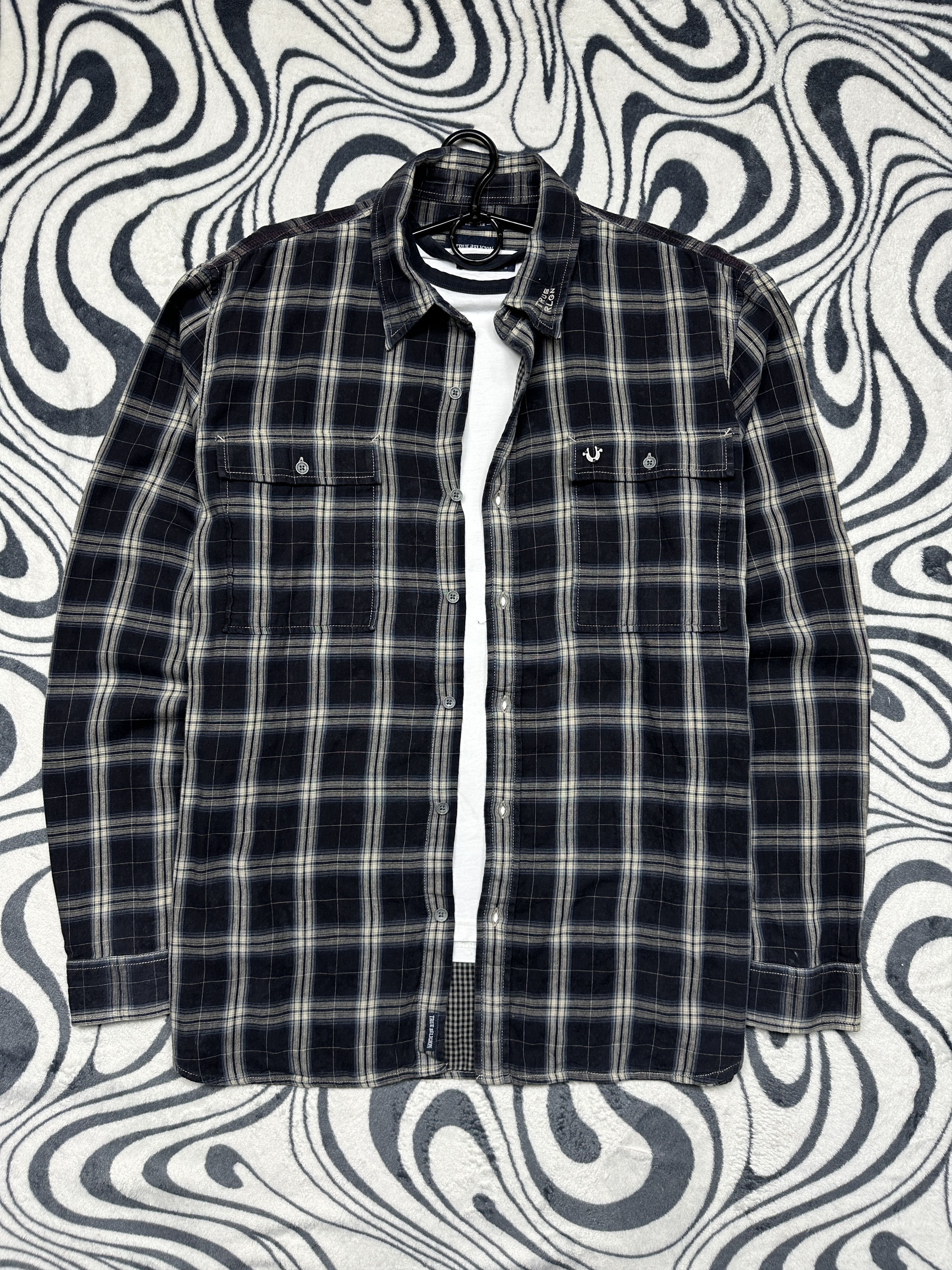 True Religion True Religion Mens Flannel Plaid Shirt Size US XXL / EU 58 / 5 - 1 Thumbnail