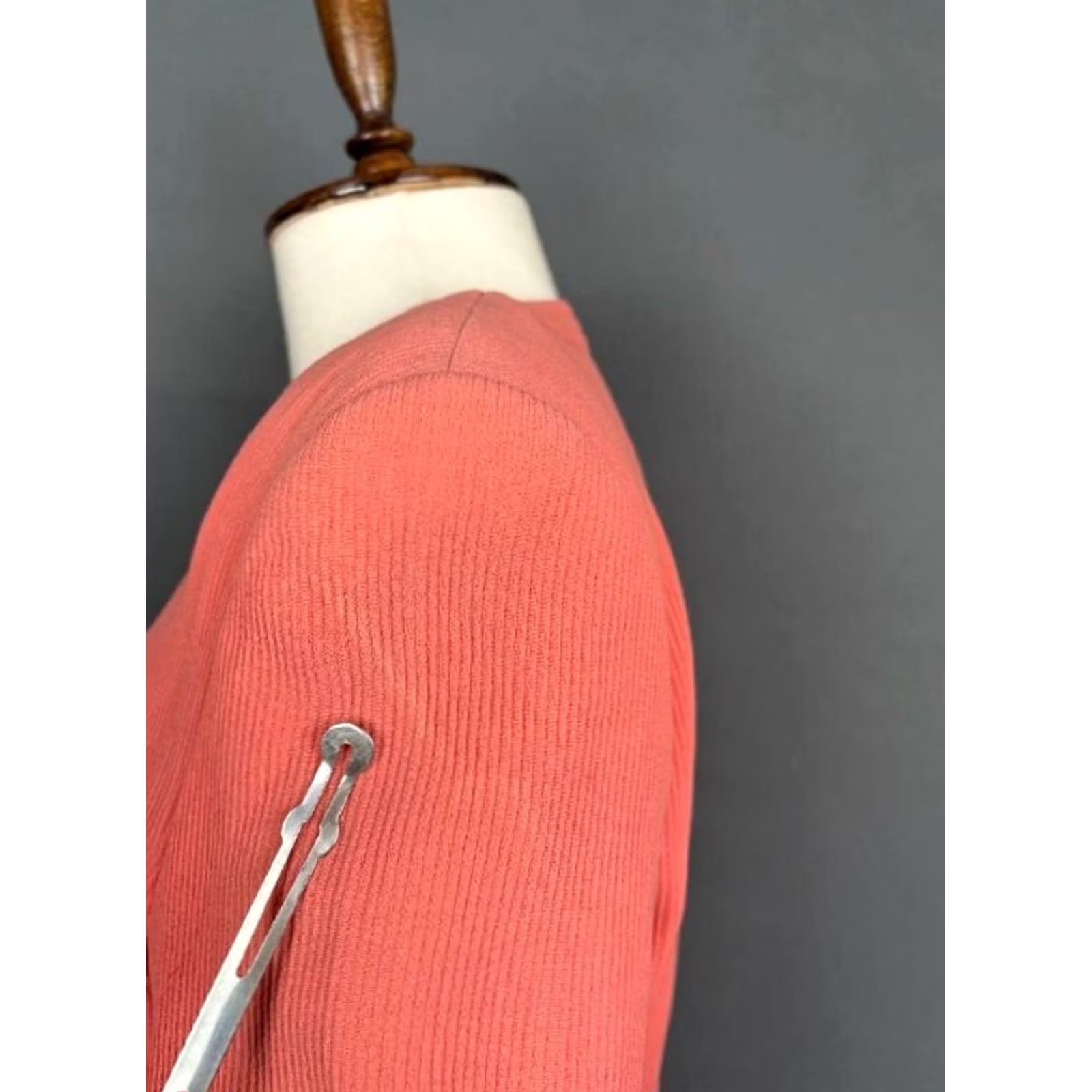 Valentino Valentino Cardigan Sweater Pink Merino Long Sleeve Button Up Womens Size One Size Size ONE SIZE - 5 Thumbnail