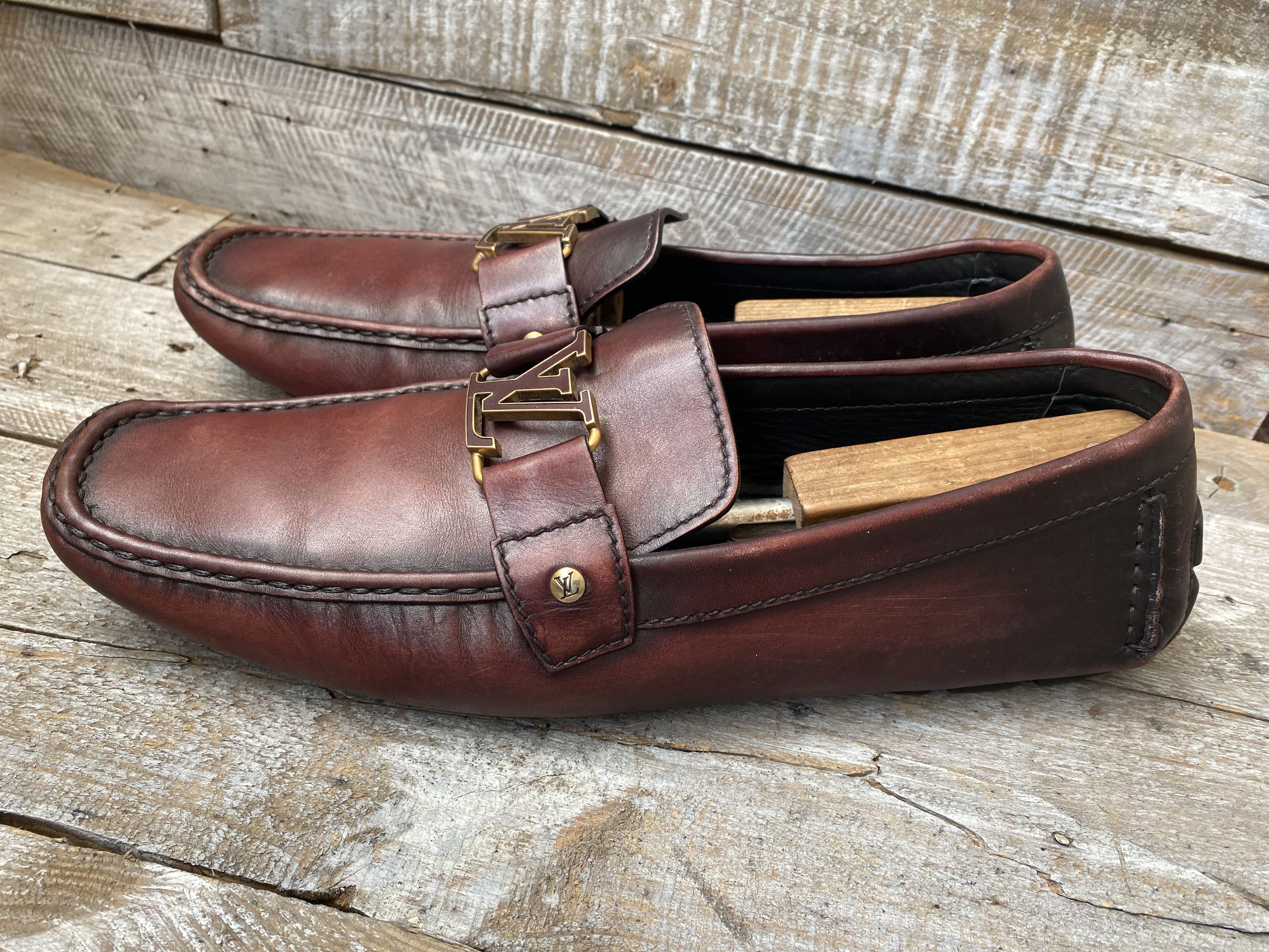 Louis Vuitton Louis vuitton montecarlo logo horsebit loafer slip on uk11.5 Size US 11.5 / EU 44-45 - 5 Thumbnail