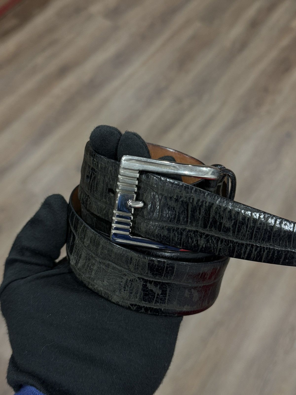 Other Paolo Da Ponte Genuine Leather Belt Size 36 - 4 Thumbnail