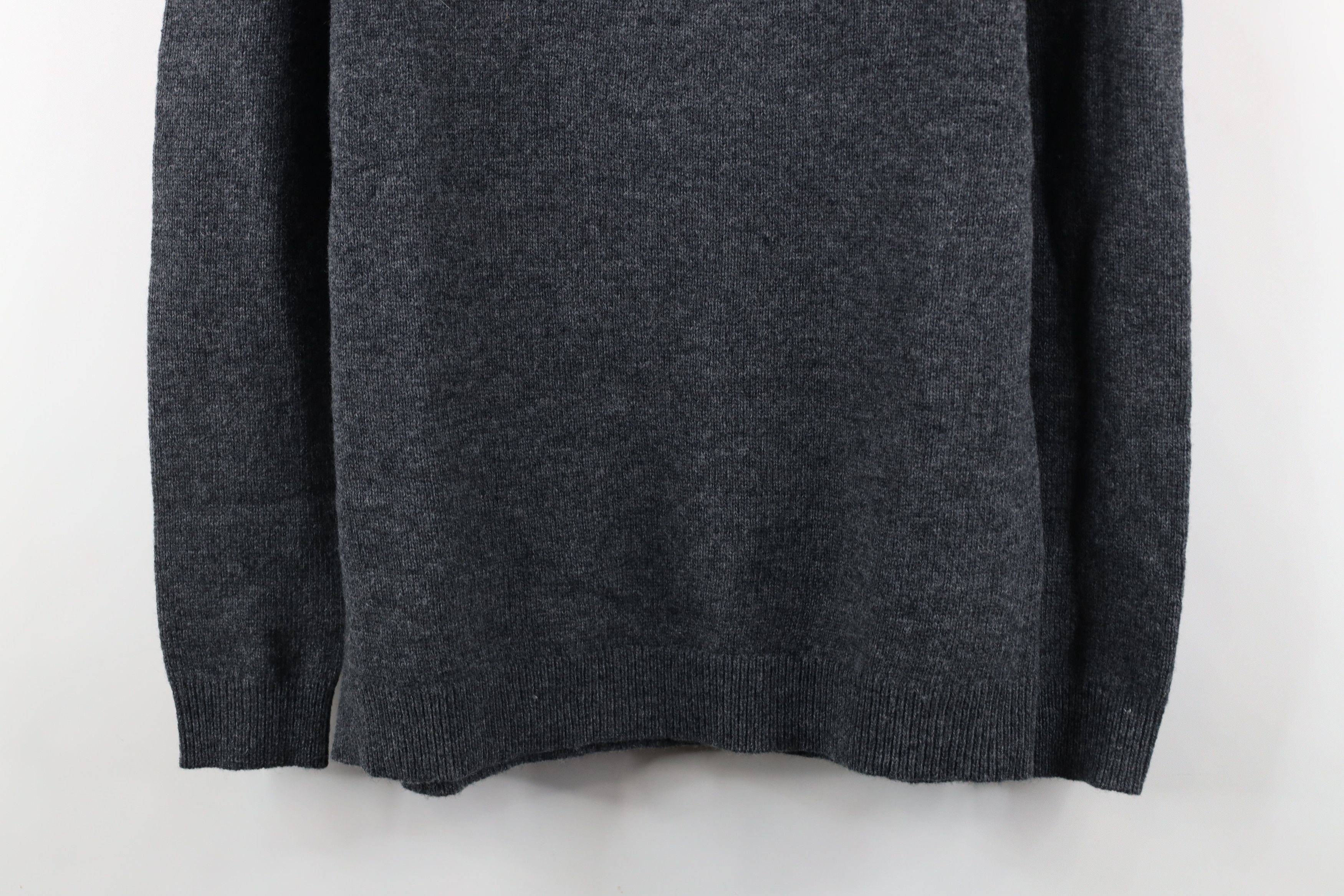 Vintage Vintage 90s Streetwear Wool Knit V-Neck Sweater Heather Gray Size US S / EU 44-46 / 1 - 3 Thumbnail