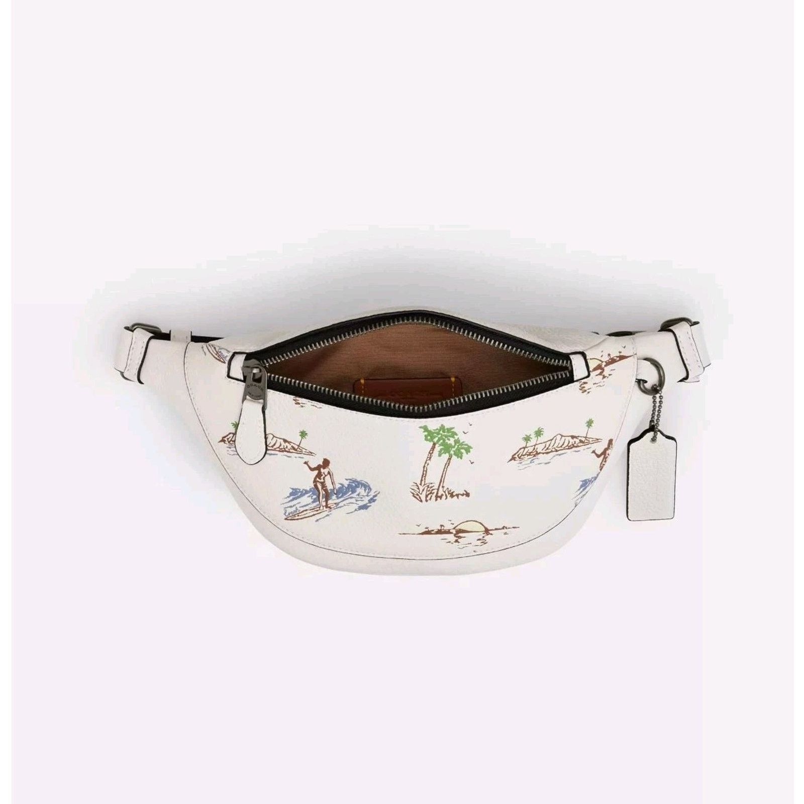 Coach NWT Coach CBI28 Warren Mini Belt Bag With Surf Print Hawaii Size ONE SIZE - 8 Thumbnail