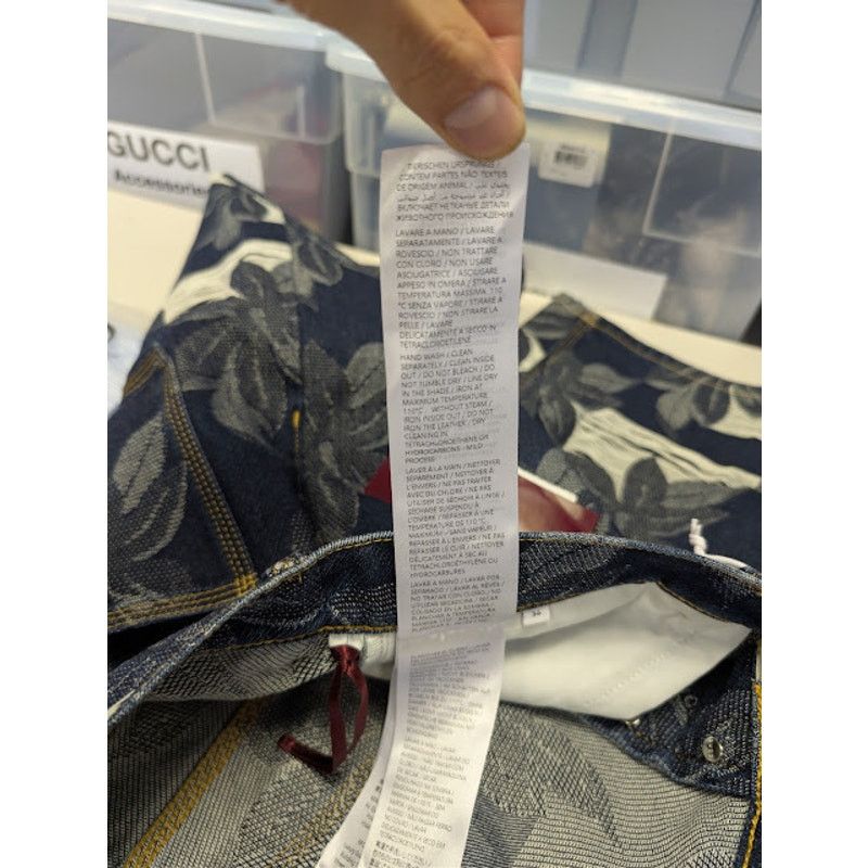 Gucci o1rshd1 Jacquard Certified Cotton Denim Bermuda Shorts Blue Size US 34 / EU 50 - 17 Thumbnail