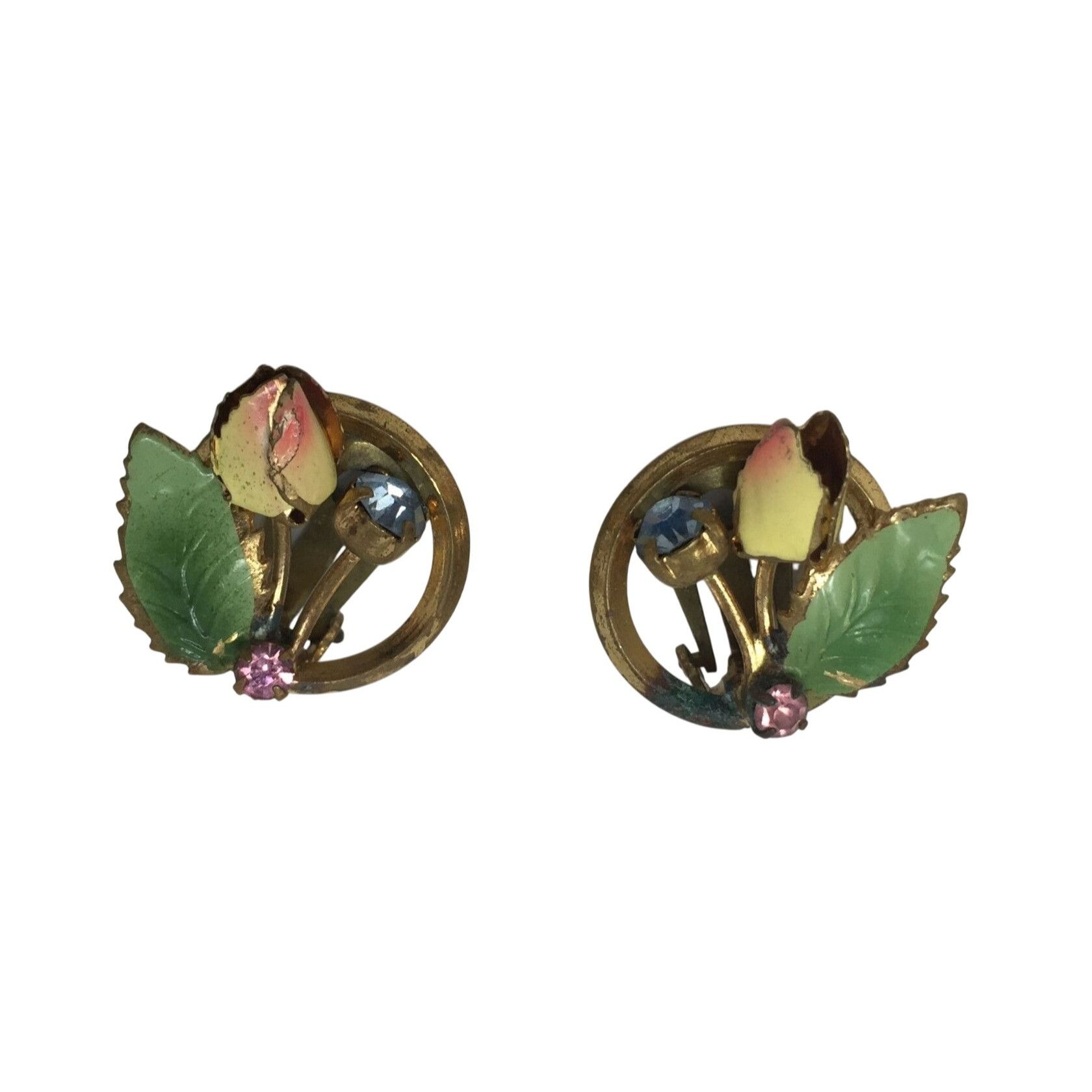Other Women's Round Gold Tone Flower Clip on Earrings Size ONE SIZE - 1 Thumbnail
