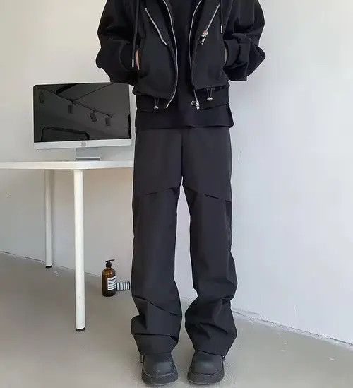 Japanese Brand Norika x Yuko Casual Trousers Sports Drawstring Pleated Pant Size US 32 / EU 48 - 4 Thumbnail
