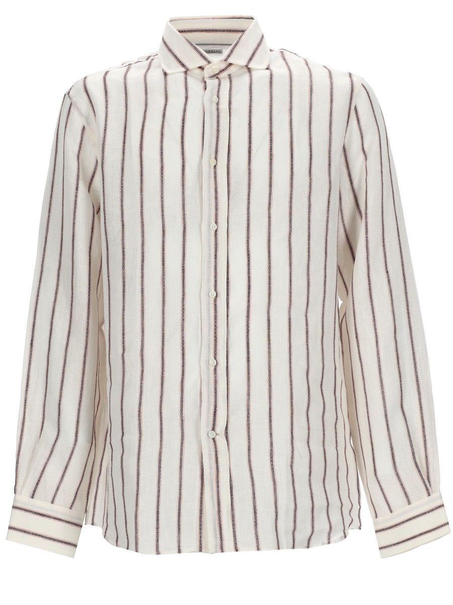 Brunello Cucinelli BRUNELLO CUCINELLI CAMICIA IN LINO - MULTICOLOUR Size US M / EU 48-50 / 2 - 1 Thumbnail