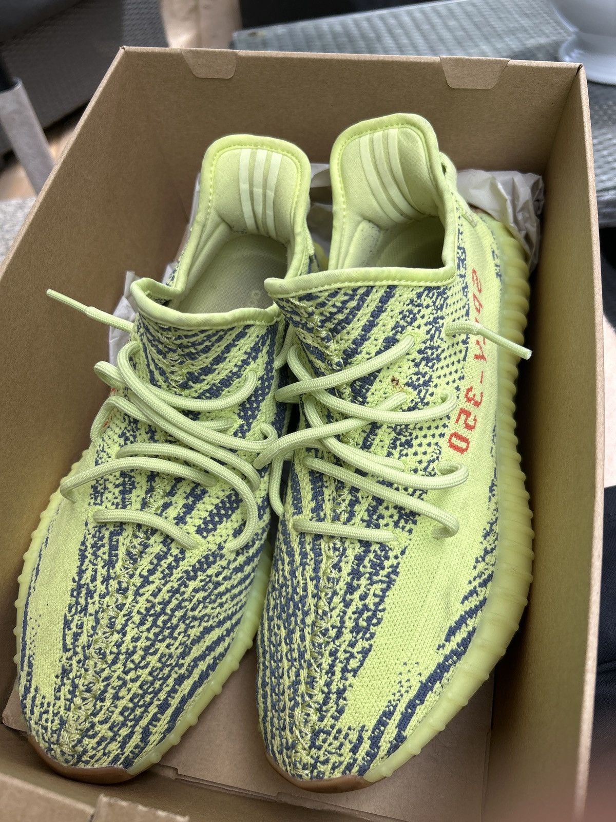 Yeezy adidas Yeezy Boost 350 V2 Semi Frozen Yellow Size US 12 / EU 45 - 6 Thumbnail