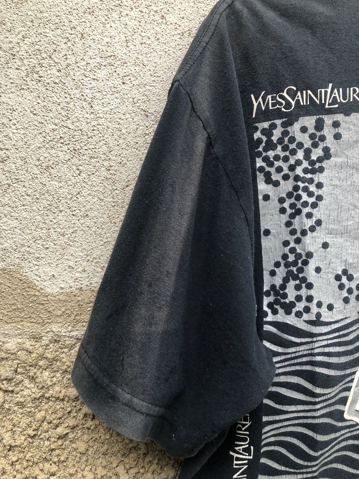 Vintage × Yves Saint Laurent Vintage 90s YSL Yves Saint Laurent Big Logo Tee Size US L / EU 52-54 / 3 - 8 Thumbnail