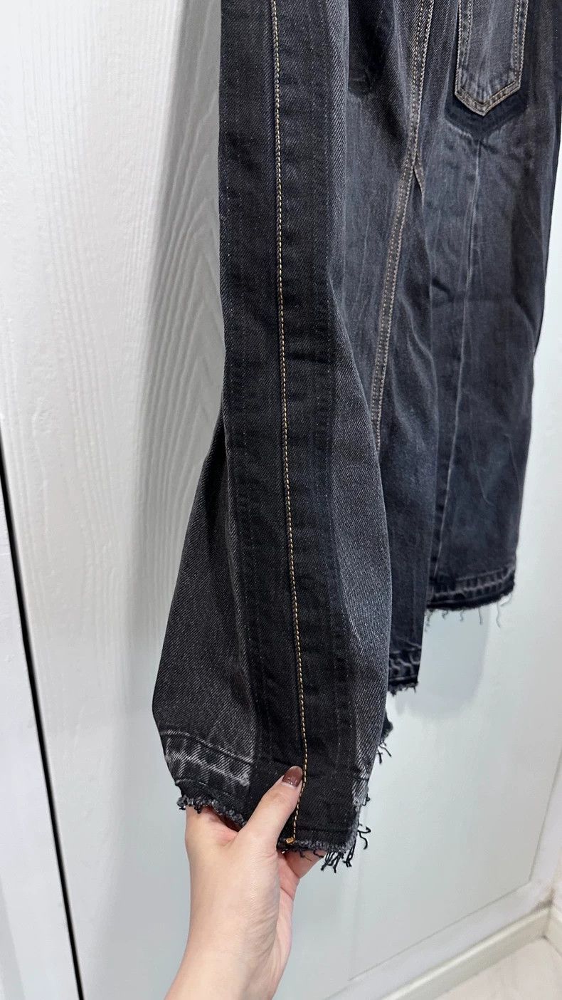 Alexander McQueen Alexander McQUEEN size 38 Cut and make old black denim ski Size 28" / US 6 / IT 42 - 4 Thumbnail