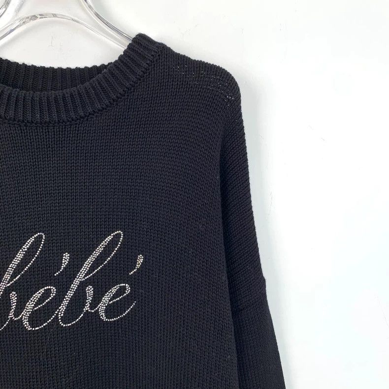 Other Balenciaga Black monogram diamond-encrusted cotton crewnec Size XS / US 0-2 / IT 36-38 - 3 Thumbnail