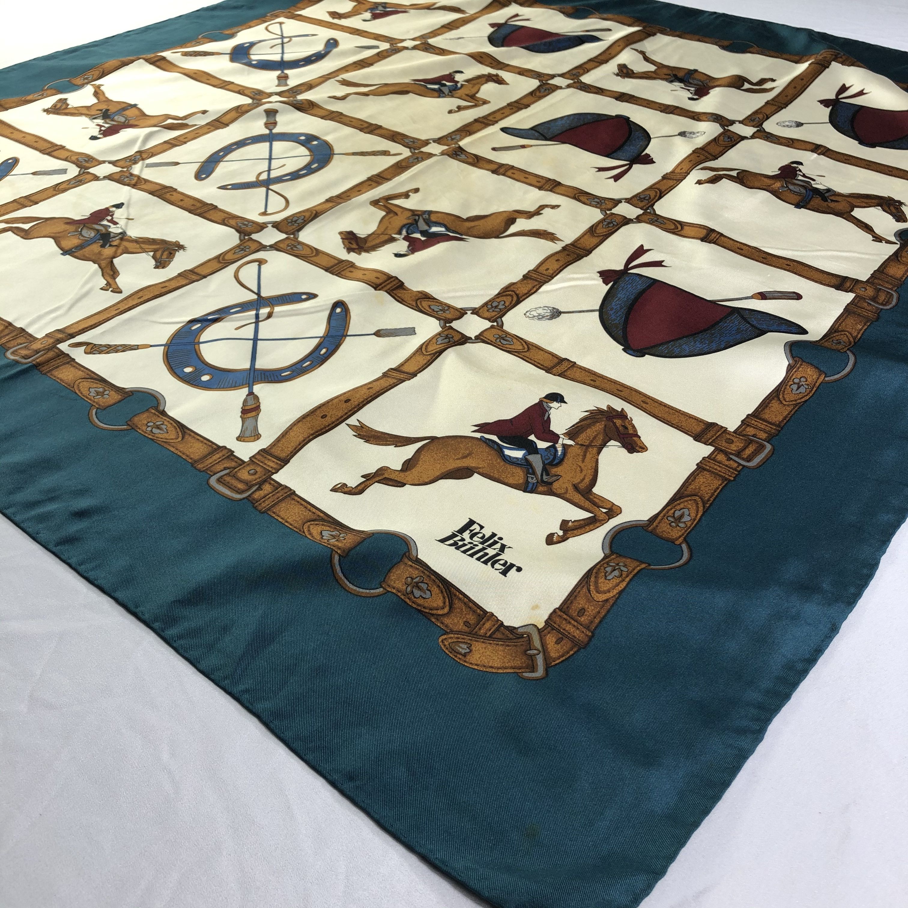 Vintage Vintage Felix Buhler Silk Scarf Size ONE SIZE - 3 Thumbnail