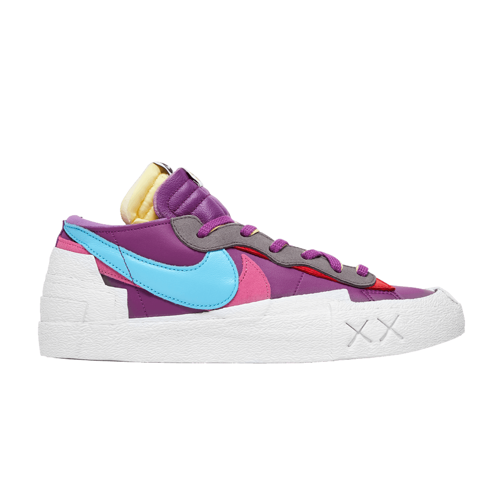 image of Kaws X Sacai X Blazer Low Purple Dusk Shoes, Men's (Size 8)