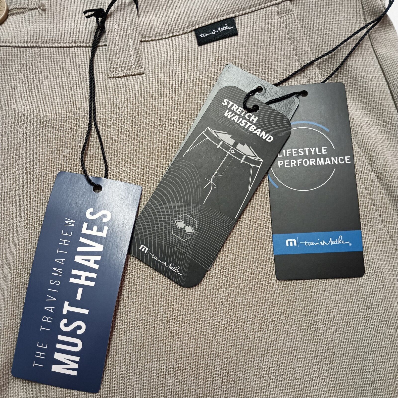 TravisMathew Travis Matthew Beck Golf Shorts Men's Size 30 Stretch Khaki Size US 30 / EU 46 - 3 Thumbnail