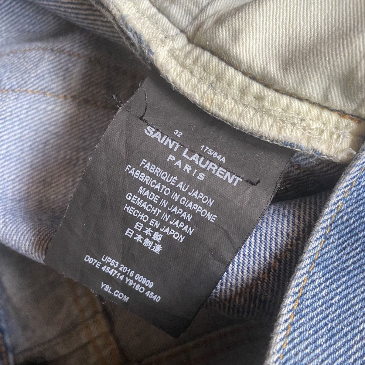 Saint Laurent Paris SS16 “Surf Sound” Ripped And Repair Denim Size US 32 / EU 48 - 8 Thumbnail