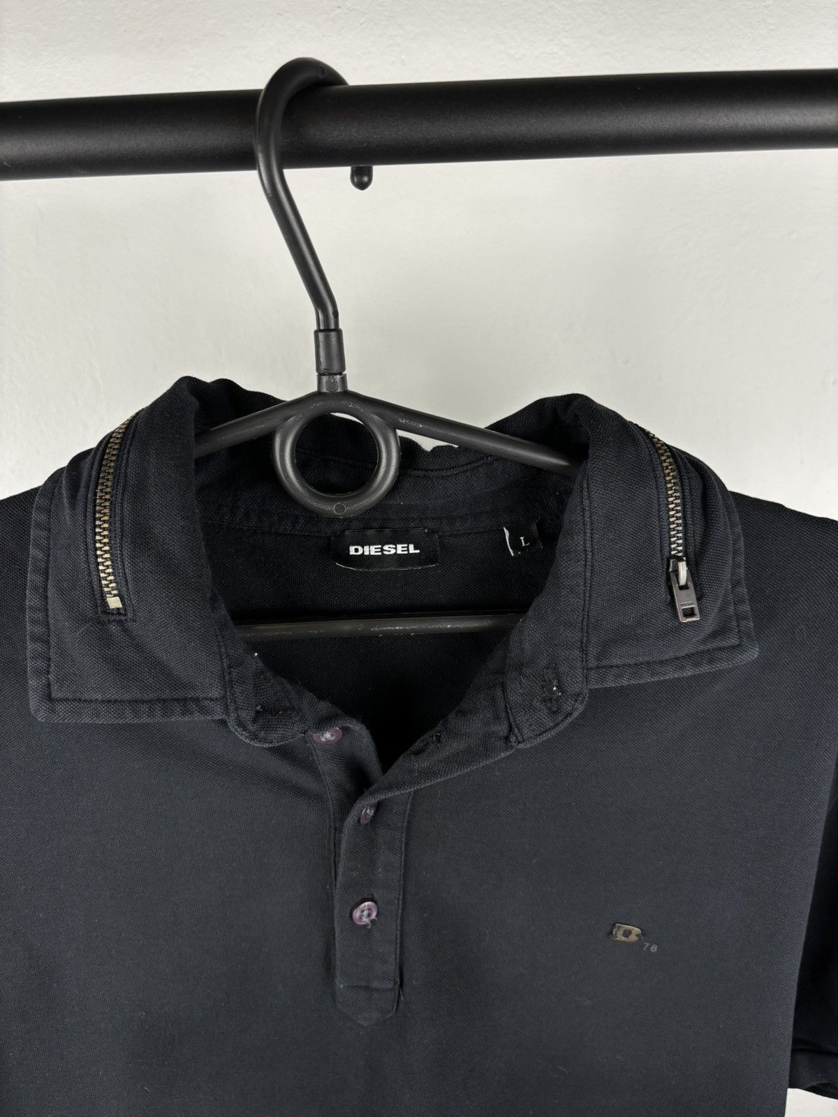 Diesel × Vintage Diesel Vintage Polo Black Small Logo size L Size US L / EU 52-54 / 3 - 3 Thumbnail