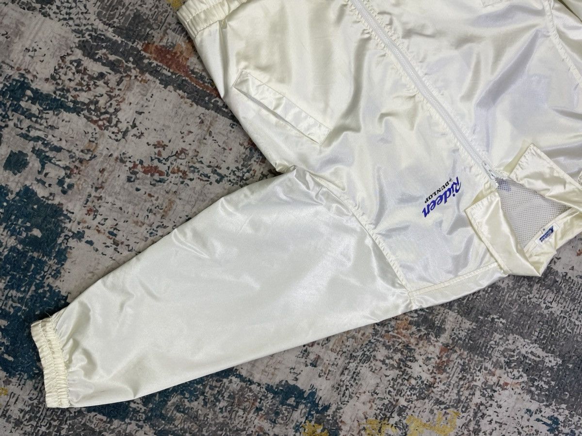 Vtg Dunlop Racing Staff Rideen Nylon Zipper Jacket