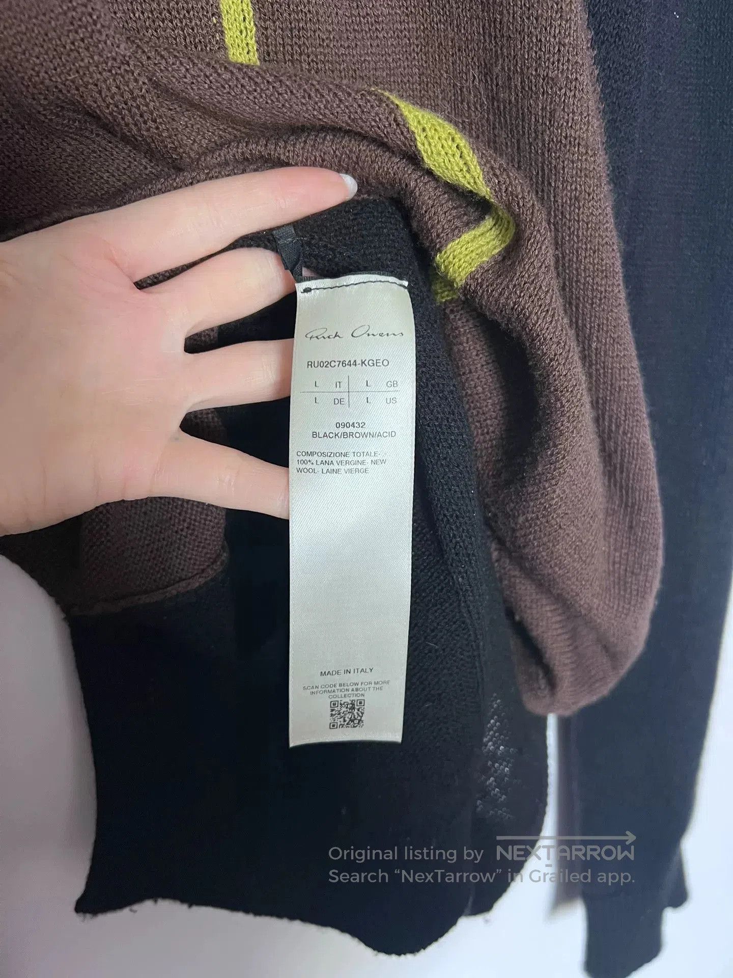 Rick Owens rick owens black color block long sleeve top. Size US L / EU 52-54 / 3 - 4 Thumbnail