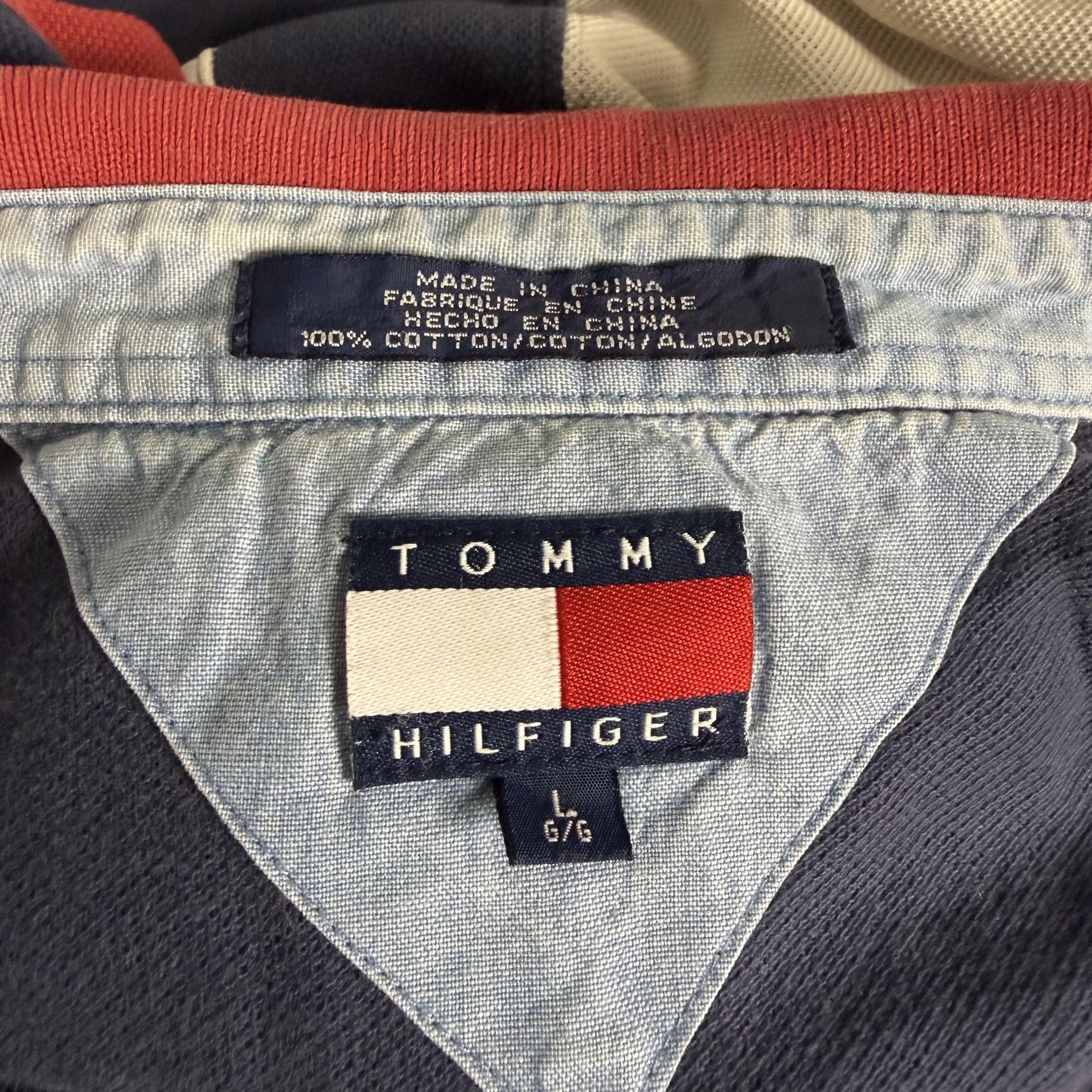 Tommy Hilfiger 🔥RARE🔥Vintage Tommy Hilfiger Logo Star Flag Polo Shirt Size US L / EU 52-54 / 3 - 5 Thumbnail