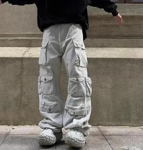 Concepts d'Odeur Gray Color Casual Trousers Cargo Pant Size US 30 / EU 46 - 2 Thumbnail
