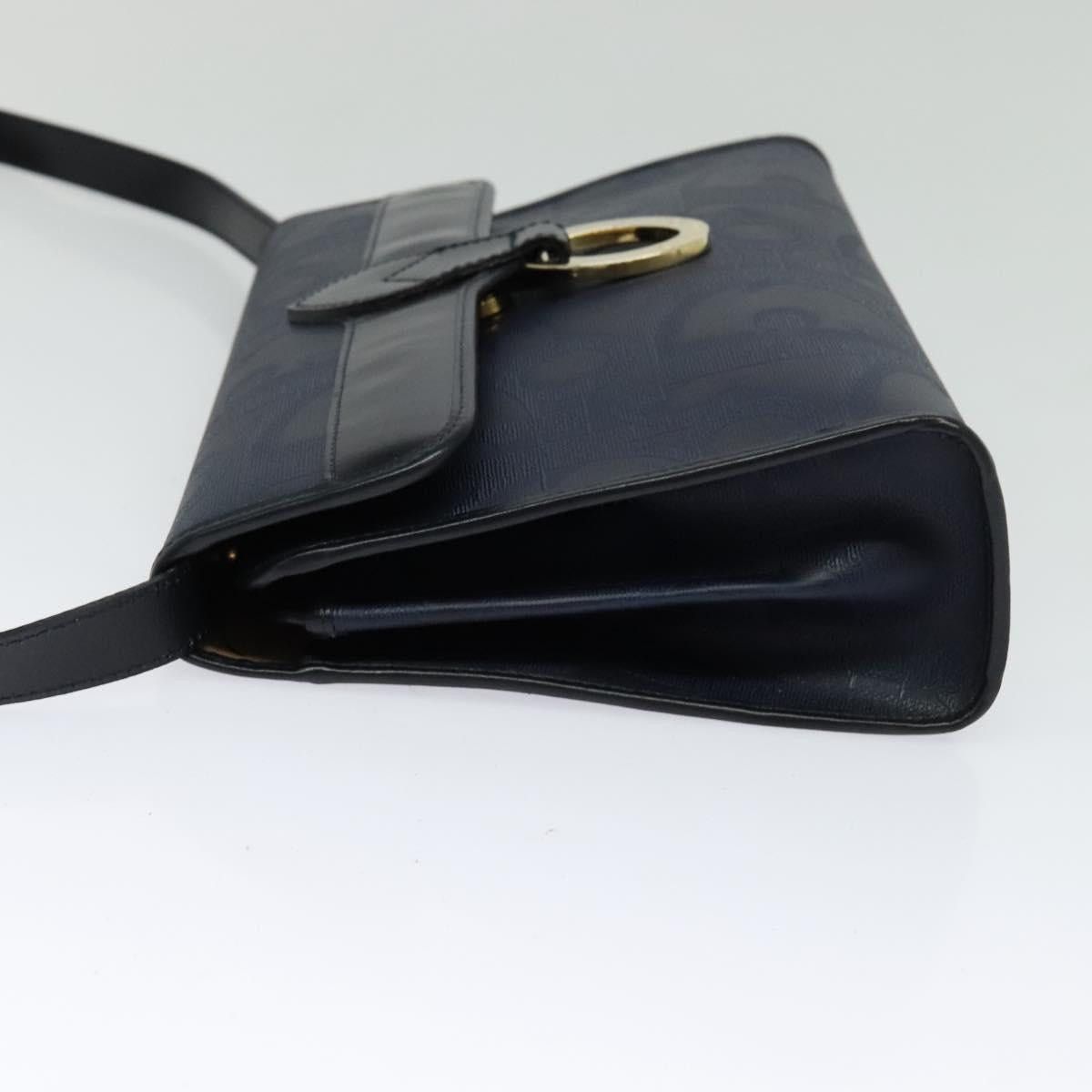 Dior DIOR Trotter Canvas Shoulder Bag Pvc Navy Gold Size ONE SIZE - 4 Thumbnail