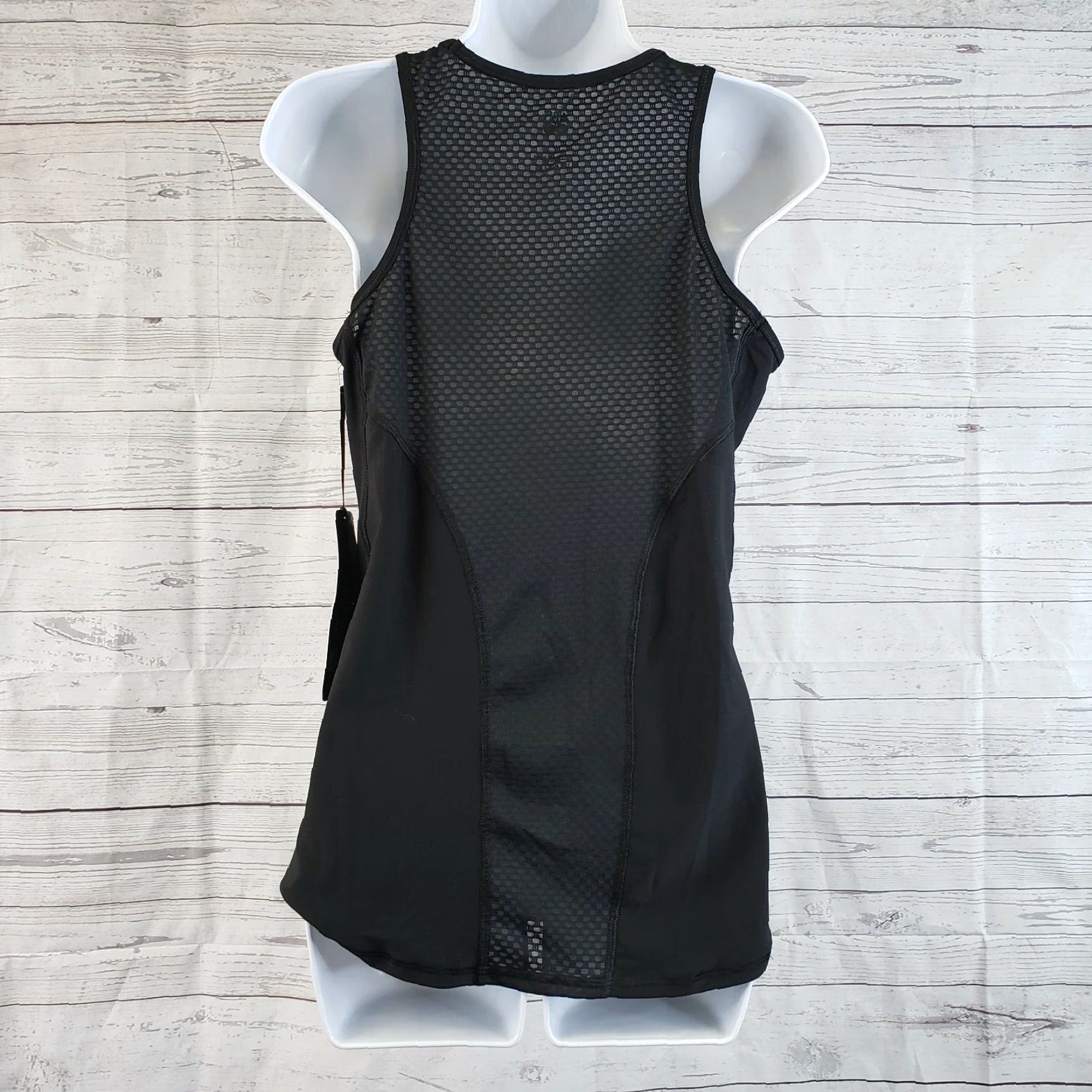 Vintage ABS by Allen Schwartz Womens Tank Top L Solid Black Sleeveless Pullover Activewear Modern Women's Vest Top Size L / US 10 / IT 46 - 3 Thumbnail