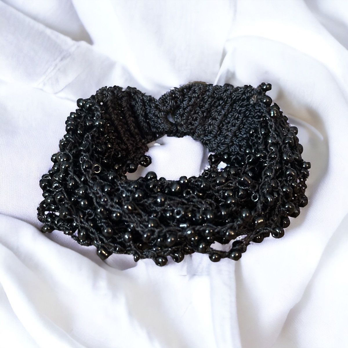 Other Black macrame seed bead bracelet Size ONE SIZE - 1 Thumbnail
