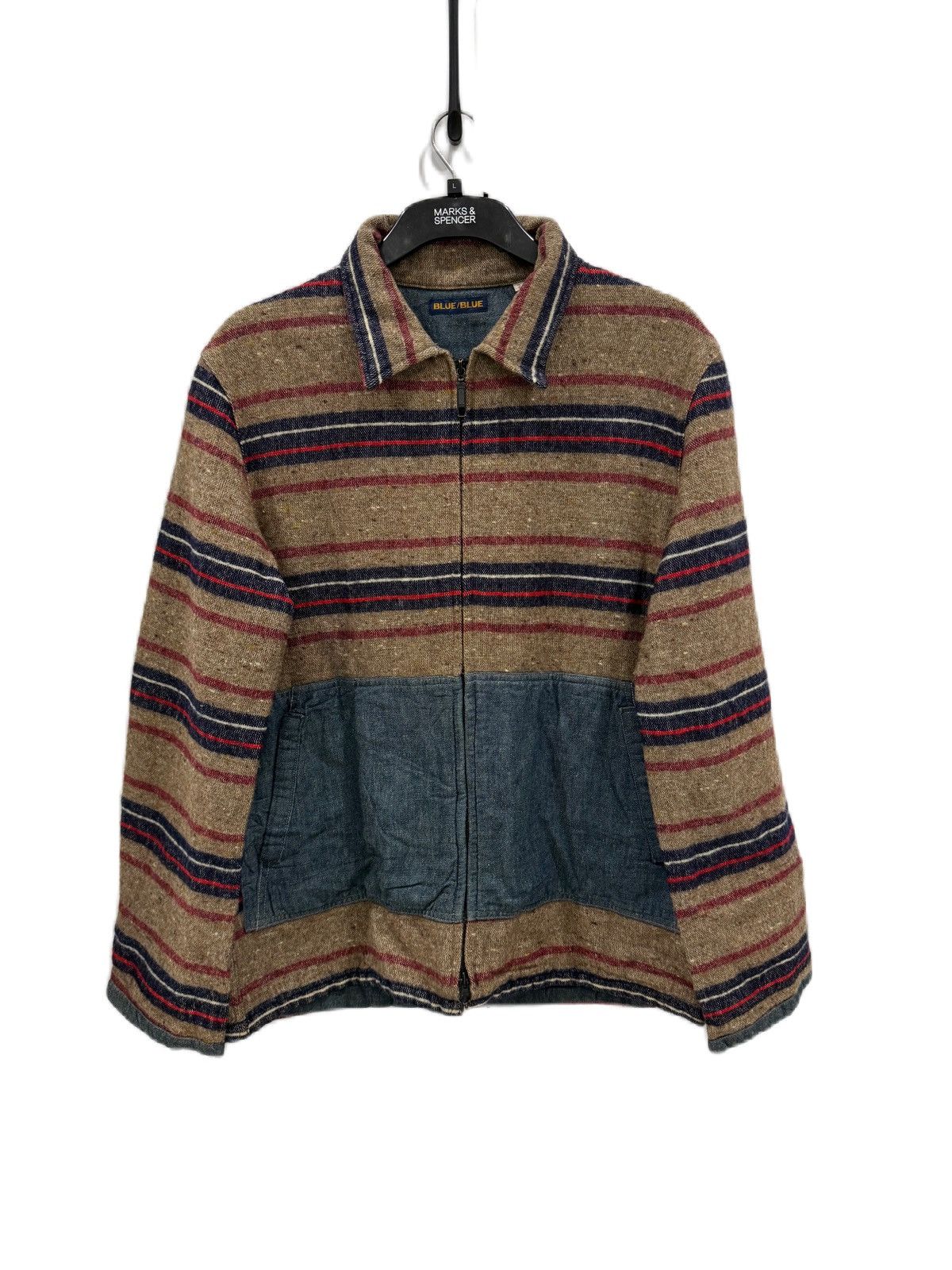 Blue Blue Japan VINTAGE BLUE BLUE JAPAN NAVAJO STYLE JACKET INDIGO KAPITAL Size US M / EU 48-50 / 2 - 1 Thumbnail