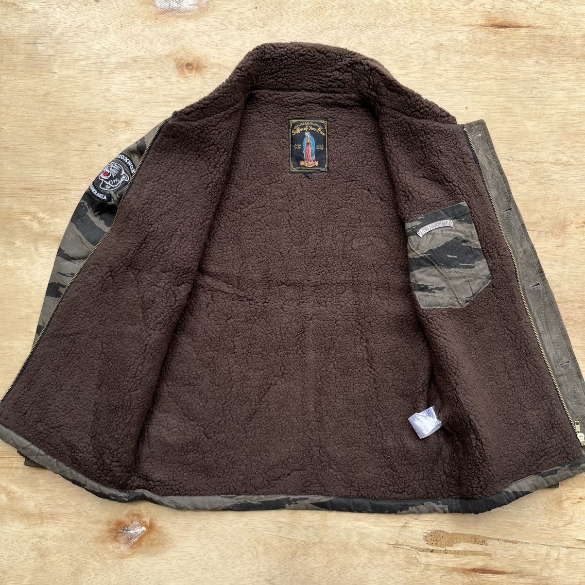 Japanese Brand SAINT PAINT TIGER STRIPES CAMO DECK JACKET like WAVKO MARIA Size US S / EU 44-46 / 1 - 12 Thumbnail