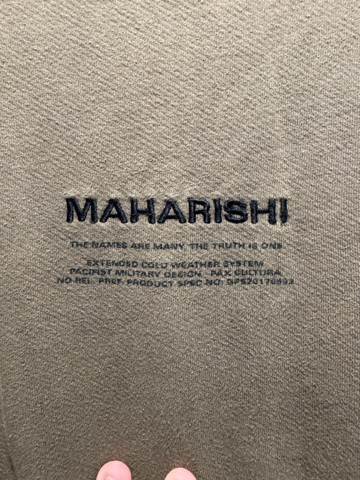 Maharishi Maharishi embroidered logo sweatshirt Size US XL / EU 56 / 4 - 2 Thumbnail