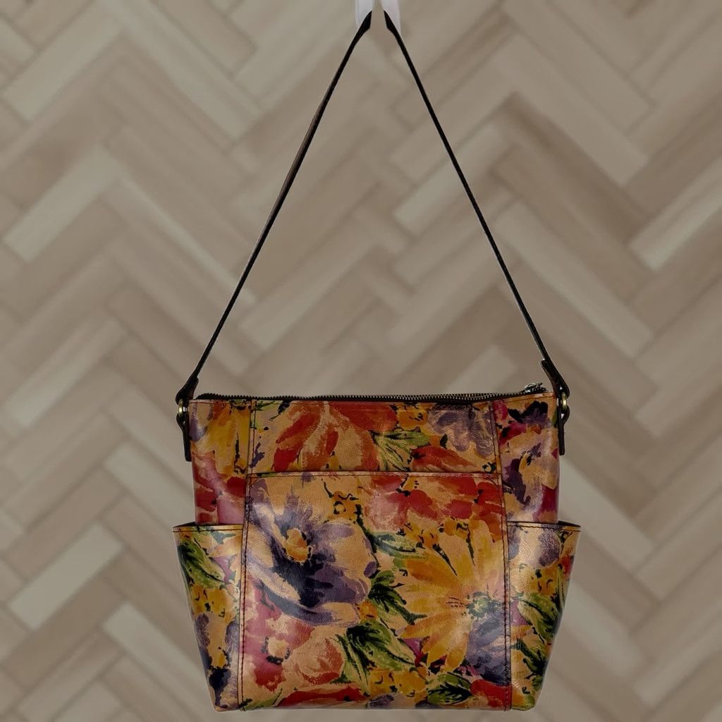 Patricia Nash Patricia Nash Aveley Rainforest Leather Crossbody Bag Read - Multicolor, Medium, Travel, Women's Crossbody Bag Size ONE SIZE - 1 Thumbnail