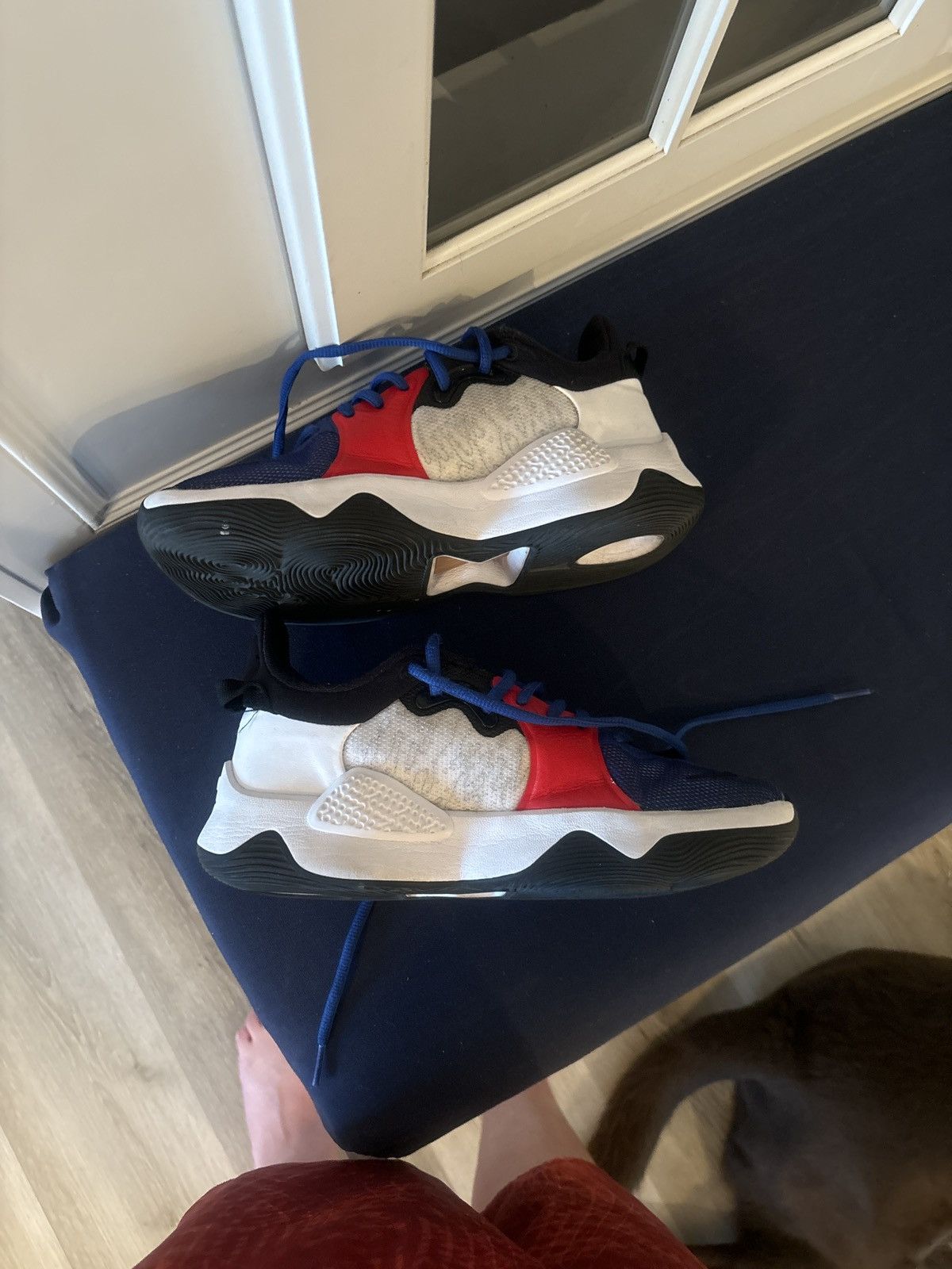 Nike 2021 PG 5 ‘White University Red’ 6.5 Used No Box Size US 6.5 / EU 39-40 - 2 Thumbnail