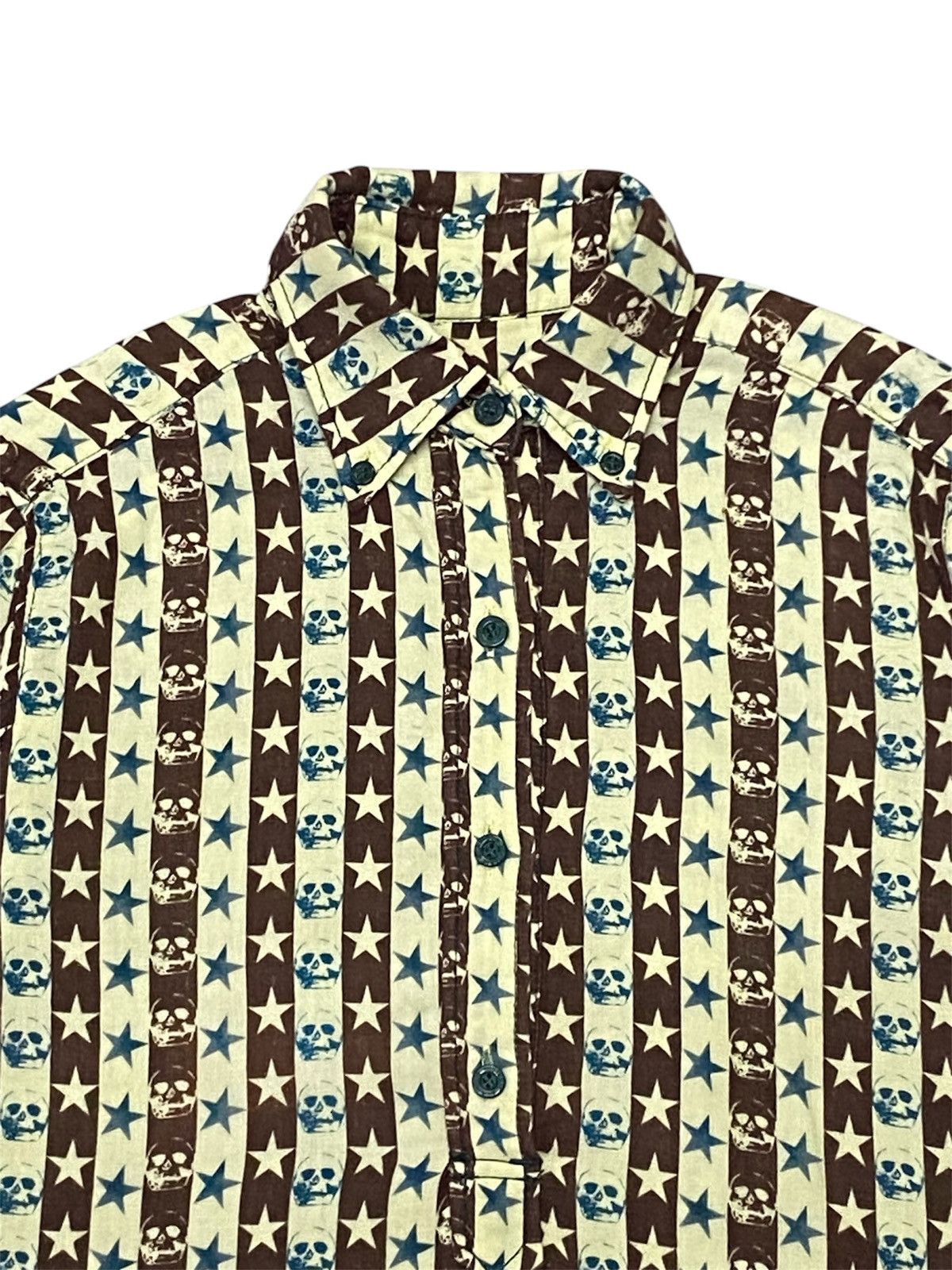 Hysteric Glamour × Japanese Brand Hysteric Glamour Skull Fullprint Haif Button Ups Size S / US 4 / IT 40 - 4 Thumbnail