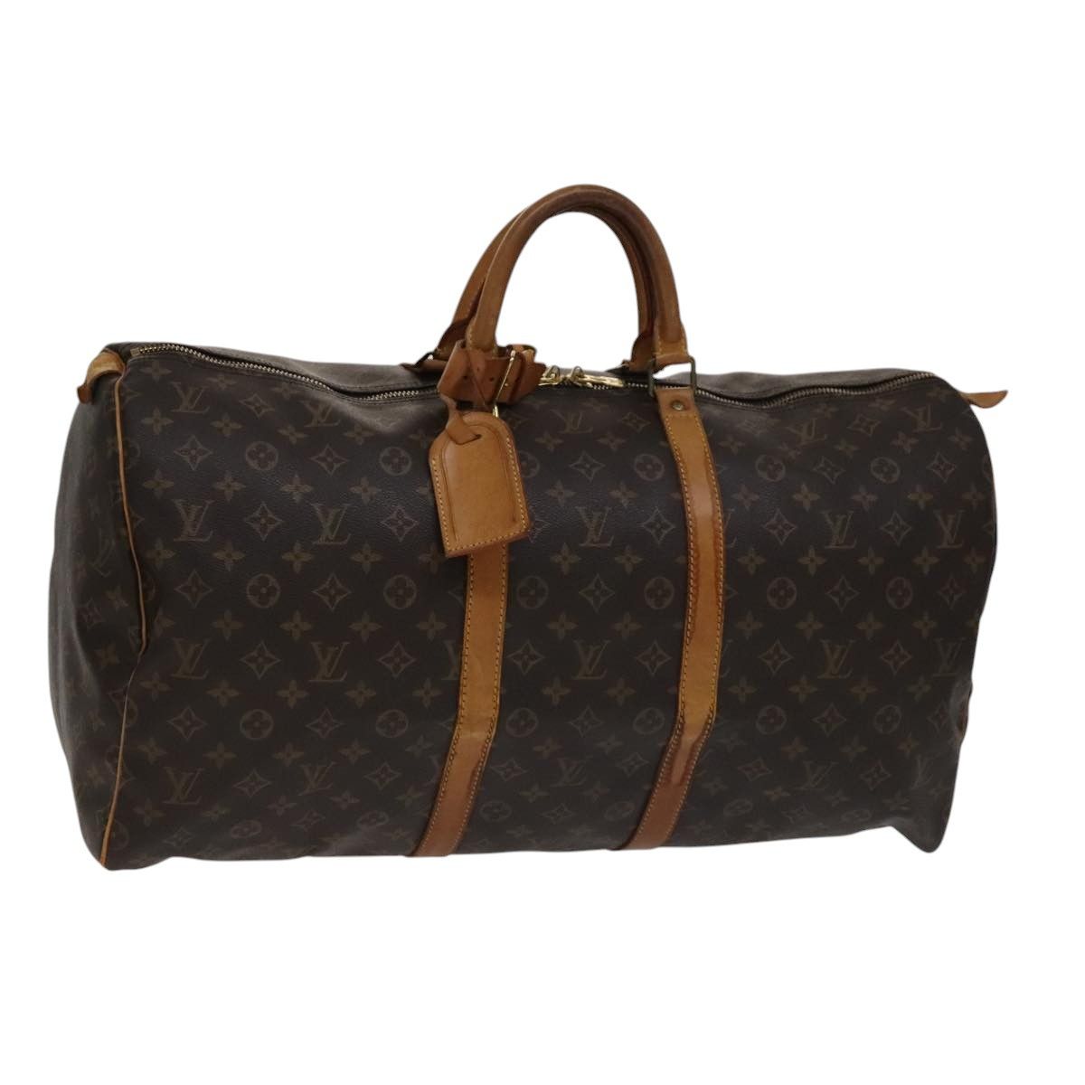 Louis Vuitton Keepall 55 Brown Canvas Travel Bag (Pre-Owned) Size ONE SIZE - 1 Thumbnail