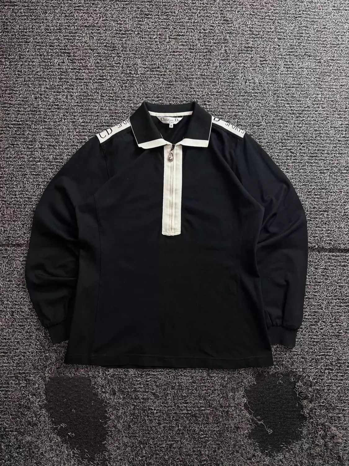 Christian Dior Monsieur Dior Vintage Cape Town Half-Zip Polos BW CB Size US M / EU 48-50 / 2 - 4 Thumbnail