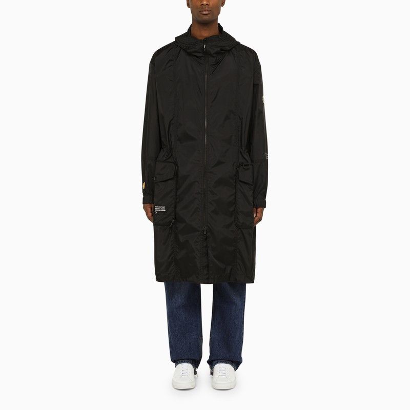 image of 7 Moncler X Frgmt Black Fennel Folding Parka, Men's (Size XL)