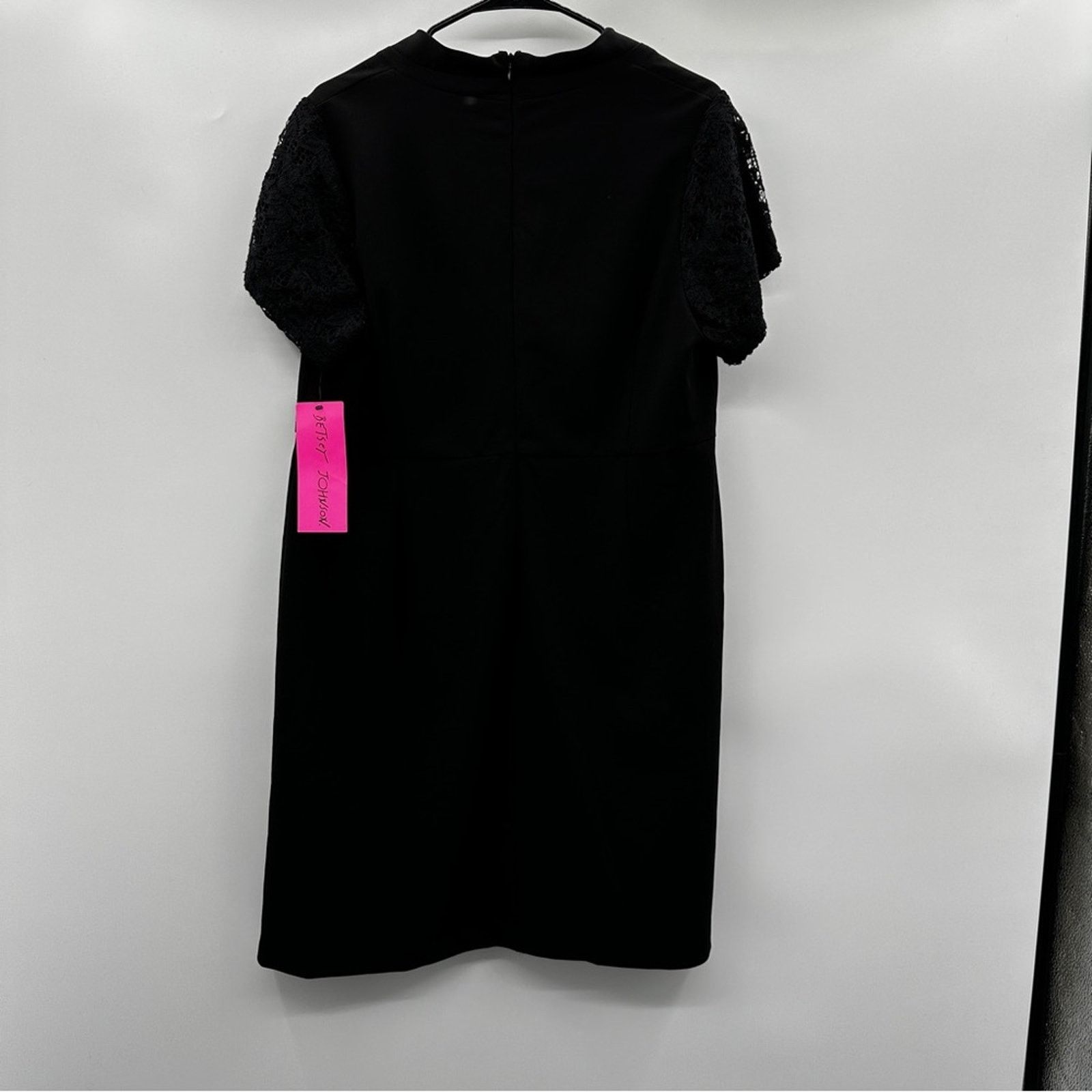 black dress puff sleeve Elegant Black Diana Midi Dress main image 1